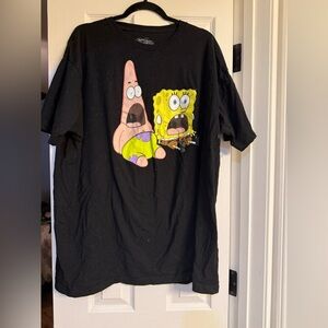 SpongeBob SquarePants Black T-Shirt 2XL
